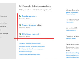 Die Verschiedenen Firewall Profile Unter Windows 10
