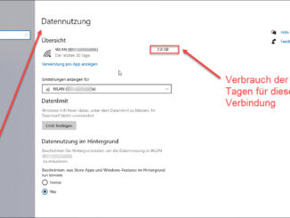 Windows 10 Einstellungen Datennutzung Für Ein Bestimmtes Netzwerk Auslesen