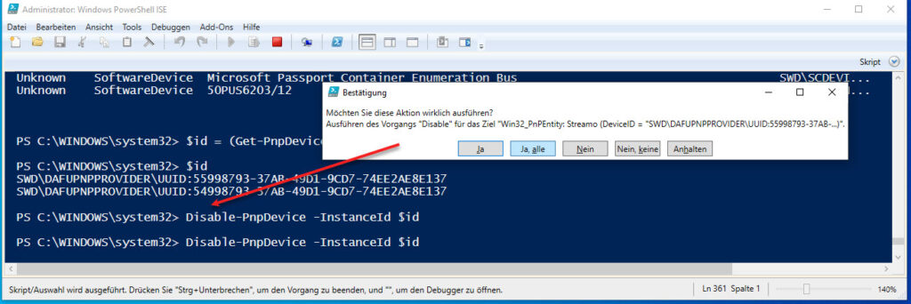 Geräte Mit Der PowerShell Deaktivieren Deaktivieren Einzelnener Geräte | IT-Learner.de Geräte Mit Der PowerShell Deaktivieren Deaktivieren Einzelnener Geräte