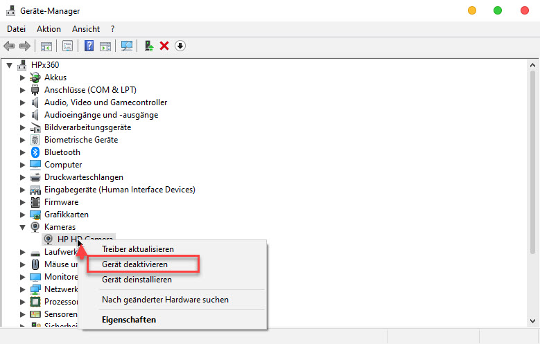 Verschiedene Geräte wie Kamera oder Audio unter Windows aktivieren oder deaktivieren 12 Geräte Unter Windows Deaktivieren