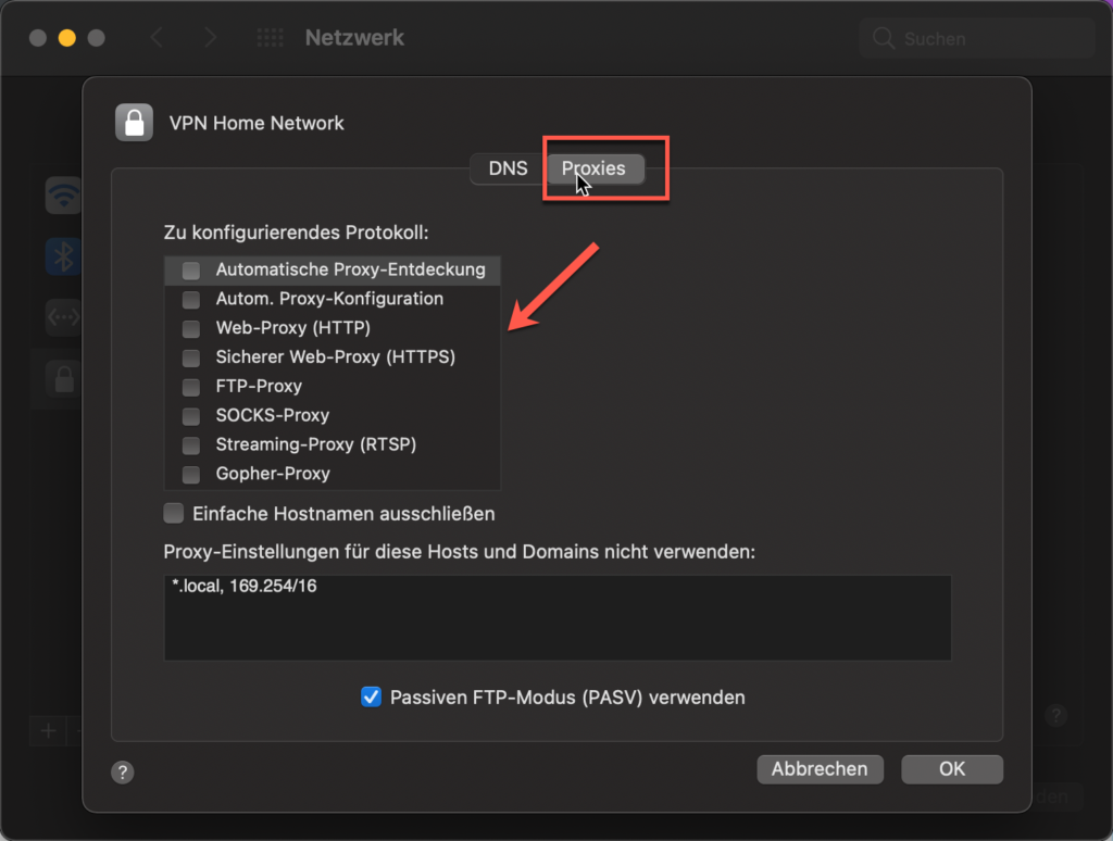 Wie kann man unter macOS eine VPN-Verbindung einrichten? 8 Neue VPN Verbindung Proxy Konfiguration