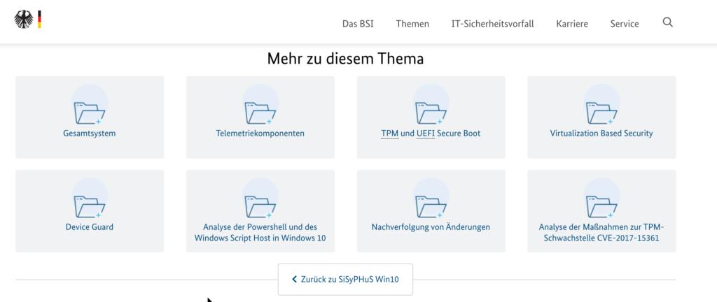 Windows 10 härten BSI Handlungsempfehlungen 