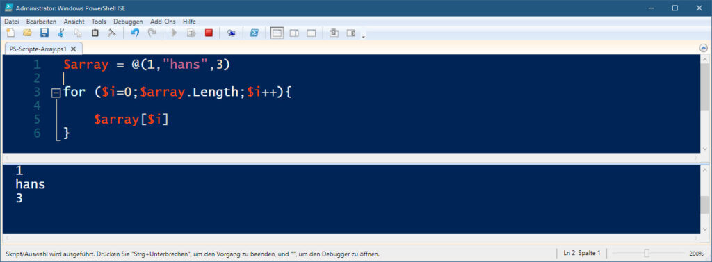 Mit Der Windows PowerShell Arrays Auslesen | IT-Learner.de Mit Der Windows PowerShell Arrays Auslesen