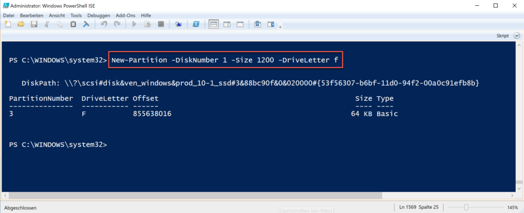 Mithilfe Der Windows Powershell Eine Partition Erstellen | IT-Learner.de Mithilfe Der Windows Powershell Eine Partition Erstellen