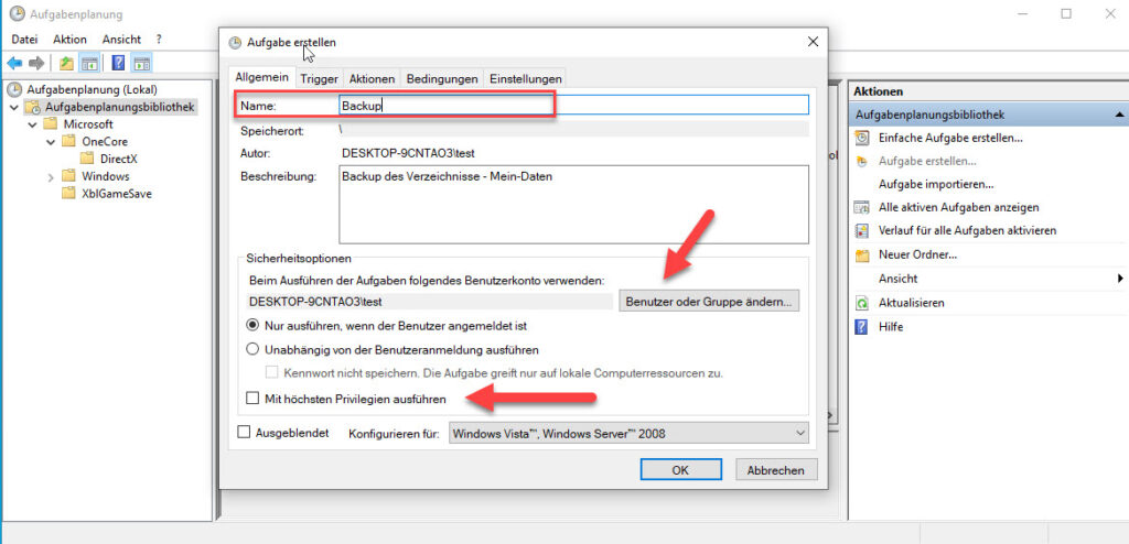 Wie Bindet Man Ein Batch Skript In Die Windows Aufgabeplanung Ein Aufgabe Erstellen