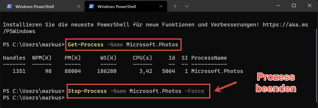 Mit Der Windows PowerShell Mehrer Prozesse Beenden » IT-Learner.de Mit Der Windows PowerShell Mehrer Prozesse Beenden