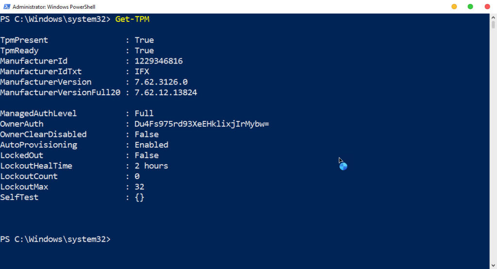 TPM Informationen über Die PowerShell Auslesen | IT-Learner.de TPM Informationen über Die PowerShell Auslesen