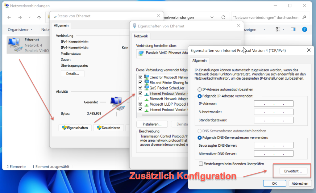 Dem Windows Betriebssystem Zwei IPv4 Adresse Zuweisen » IT-Learner.de Dem Windows Betriebssystem Zwei IPv4 Adresse Zuweisen