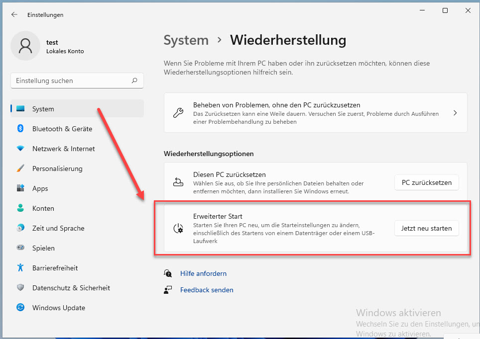 Windows 11 In Die Erweiterten Optionen Booten » IT-Learner.de Windows 11 In Die Erweiterten Optionen Booten