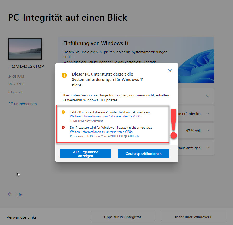 Kann ich meinen PC auf Windows 11 upgraden? 14 Integritätsprüfungen Ist Mein PC Windows 11 Tauglich