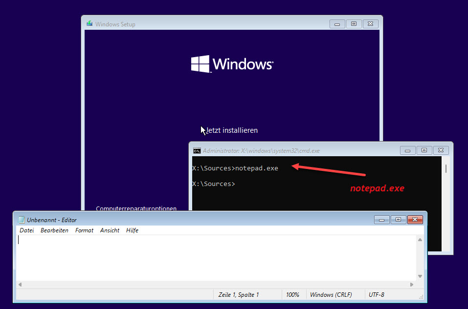 Windows 11 Neue Installation Registrierungseintrag Hinzufügen