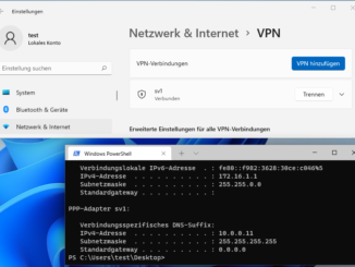 Windows 11 VPN Verbunden