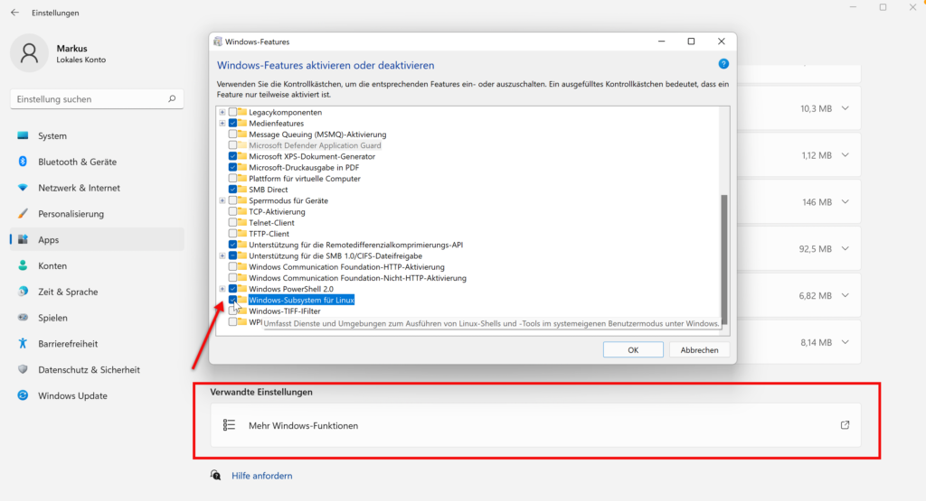 So installiert man Linux direkt unter Windows 11 13 Windows Subsystem Für Linux Unter Windows 11 Installieren
