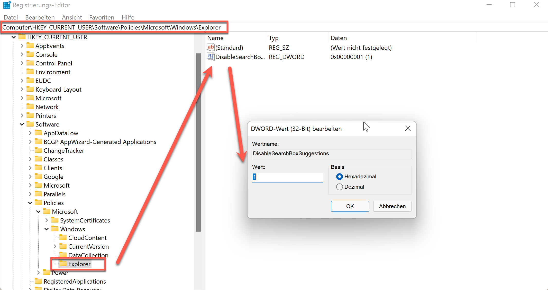 Wie deaktiviert man die Websuche im Startmenü unter Windows 11 14 Windows 11 - Suche im Startmenü deaktivieren