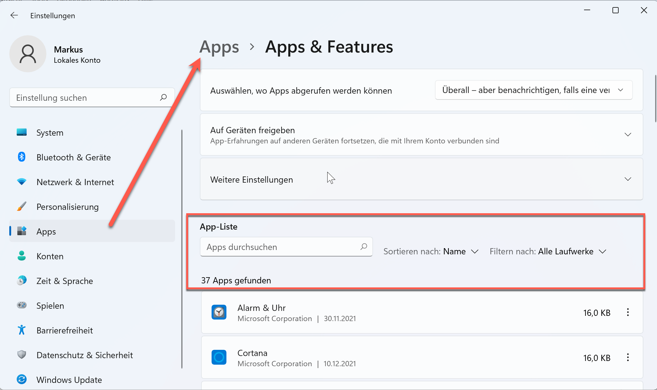 Wie deinstalliert man unter Windows Programme 13 Alle vorinstallierten Programme unter Windows auflisten