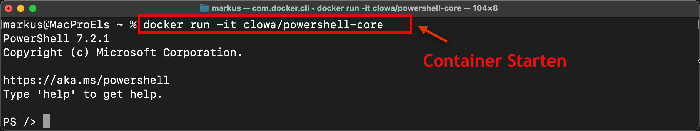 So stellt man die PowerShell als Docker Image bereit 13 Docker Container für die Windows Powershell