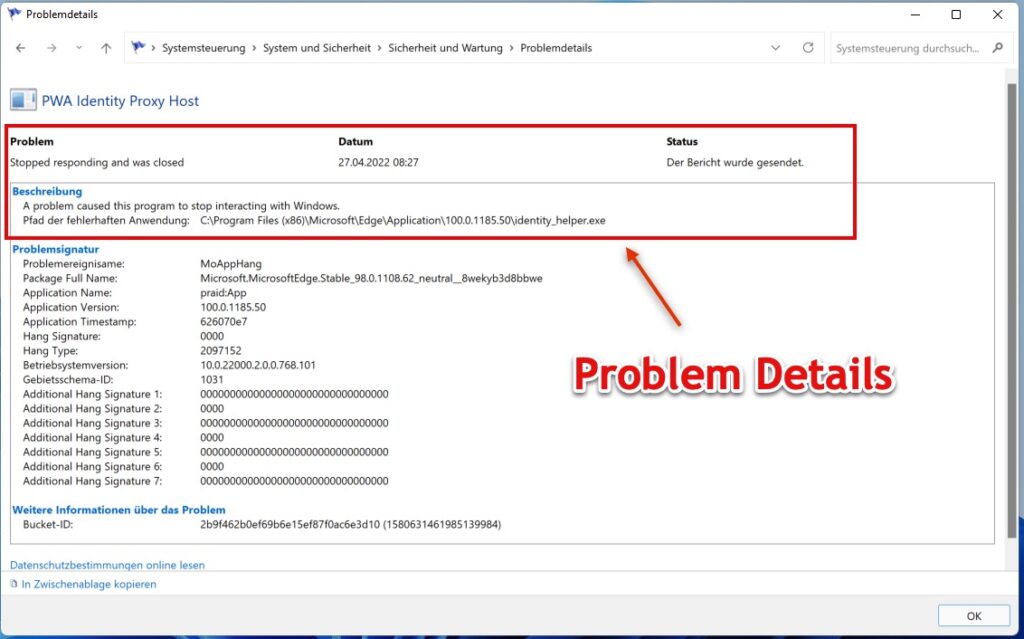 Windows Zusverlässigkeitsüberwachung - Probleme im Details
