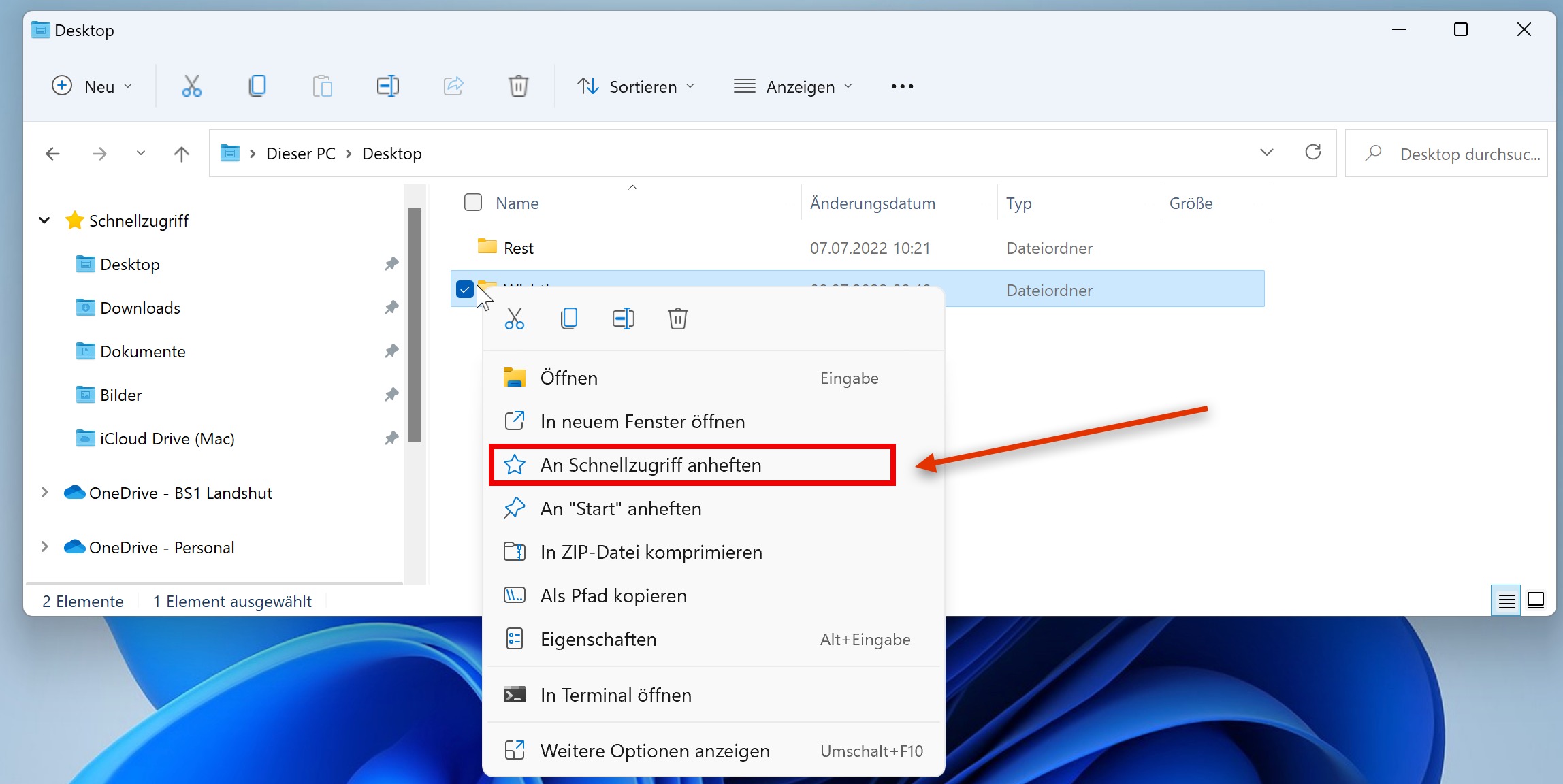 So verknüpft man einen Ordner an den Schnellzugriff 14 Einen Ordner per Kontextmenü an den Schnellzugriff heften