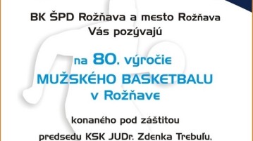 A rozsnyói férfi kosárlabda 80 évét ünneplik