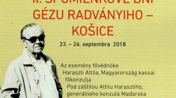 II. Radványi Géza Emléknapok Kassán