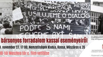 Kiállítás a bársonyos forradalom kassai eseményeiről
