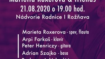 Marietta Roxerová & friends – a pénteki koncertsorozat zárórendezvénye
