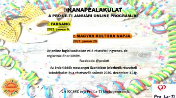 @KANAPÉALAKULAT – online foglalkozás a Magyar kultúra napja alkalmából