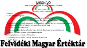 A Felvidéki Értéktár Bizottság rozsnyói bemutatója A Felvidéki Értéktár Bizottság rozsnyói bemutatója