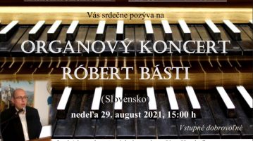 Rimaszombati meghívó: Orgonakoncert a római katolikus templomban