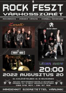 Rovarock, Rómeó Vérzik és Zorall koncert a várhosszúréti Rock Feszten Rovarock, Rómeó Vérzik és Zorall koncert a várhosszúréti Rock Feszten