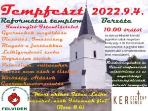 Tempfeszt és tanévnyitó istentisztelet Berzétén Tempfeszt és tanévnyitó istentisztelet Berzétén