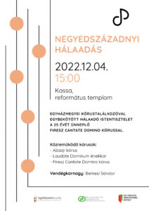 Negyedszázadnyi hálaadás – egyházmegyei kórustalálkozó és hálaadó istentisztelet Negyedszázadnyi hálaadás – egyházmegyei kórustalálkozó és hálaadó istentisztelet