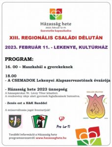 XIII. Regionális családi délután – maszkabál, évzáró, zenés est XIII. Regionális családi délután – maszkabál, évzáró, zenés est