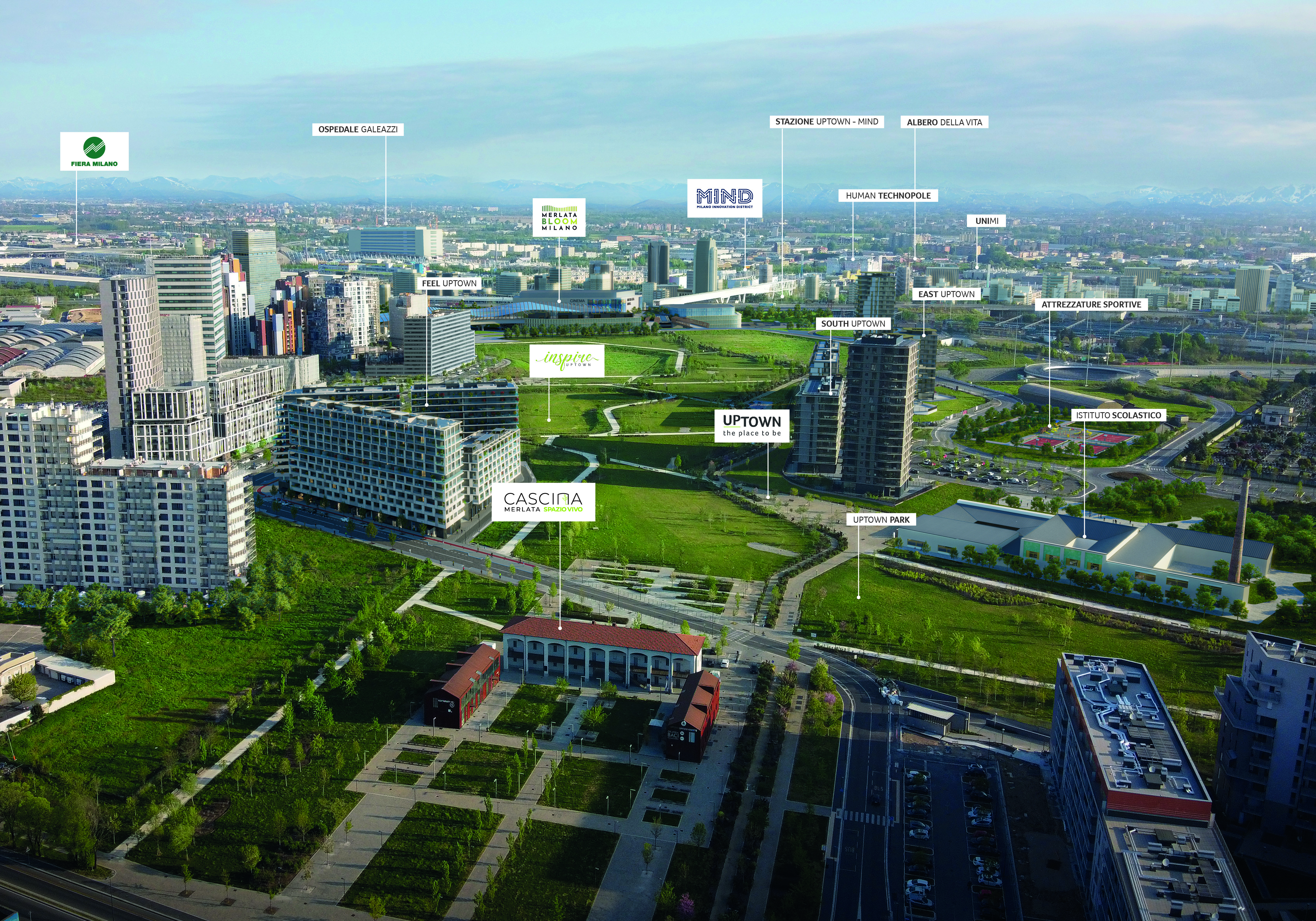Il masterplan di UpTown Inspire UpTown, nuovo complesso residenziale di UpTown Cascina Merlata