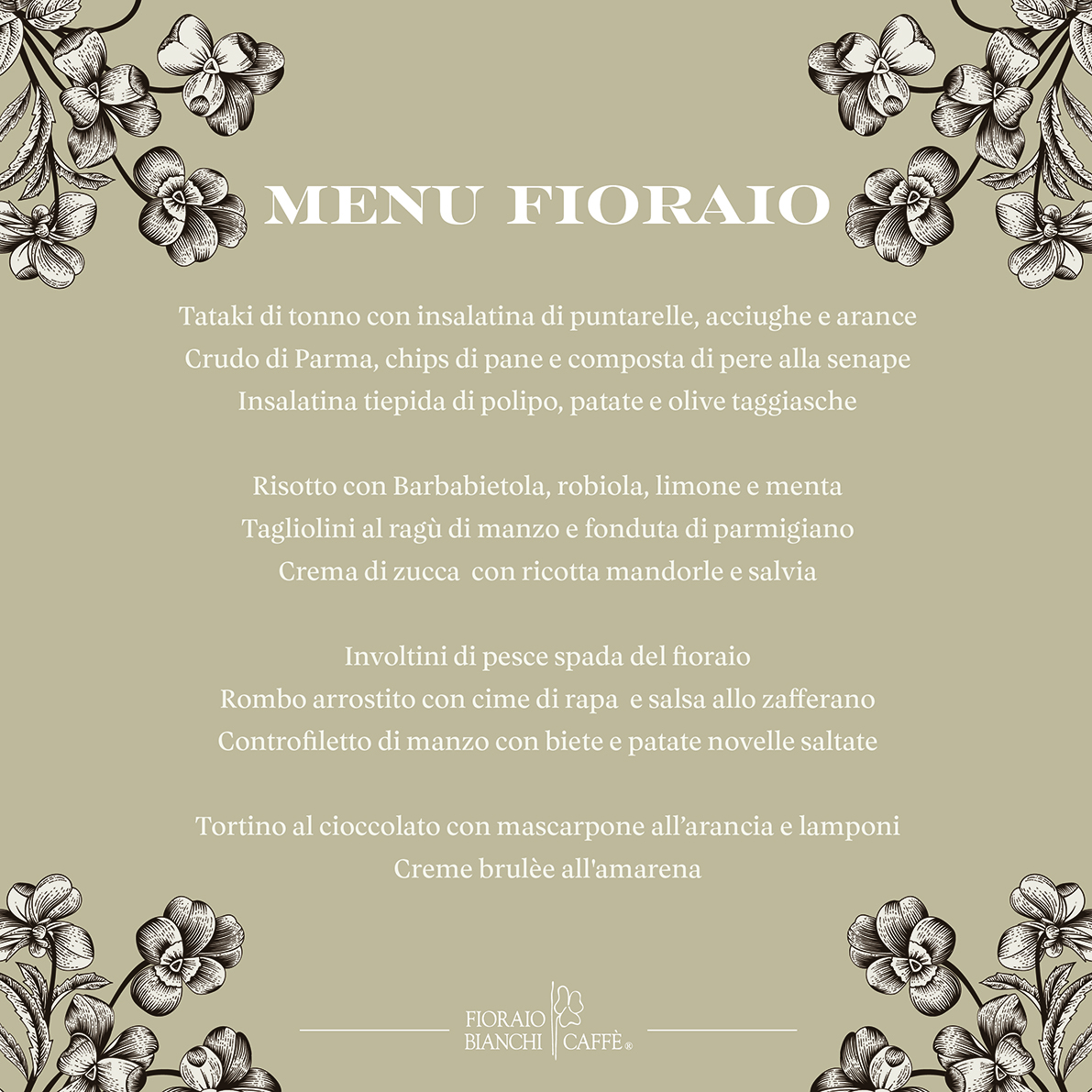 grafiche fioraio menu