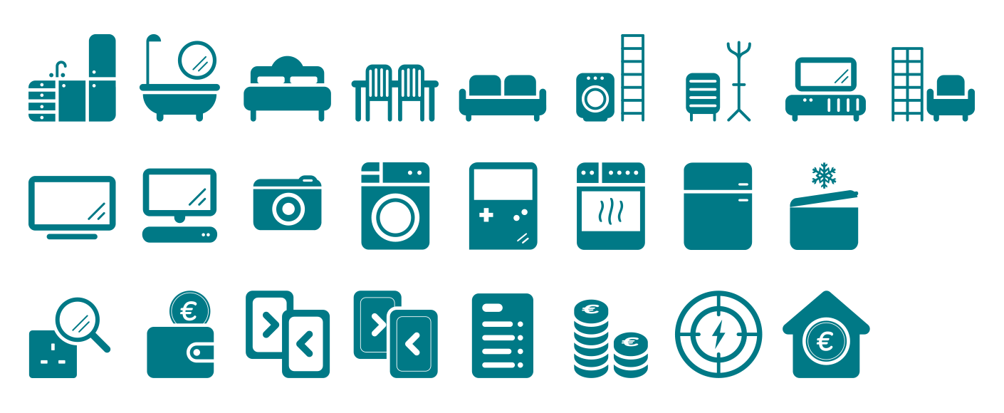 Electric Ireland pictograms