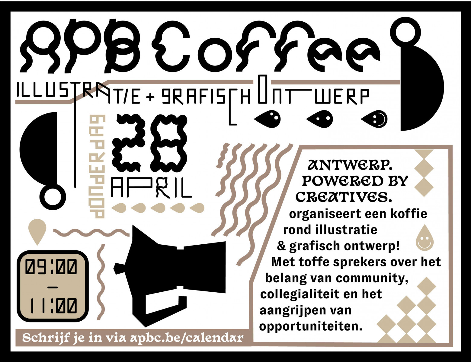 Visual door Jens Dawn APBCoffee Illustratie