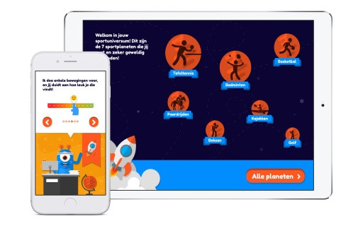 Met het Sportkompas leren kinderen wat hun beste sporten zijn. Het Sportkompas, ontwikkeld door Studio Dott.