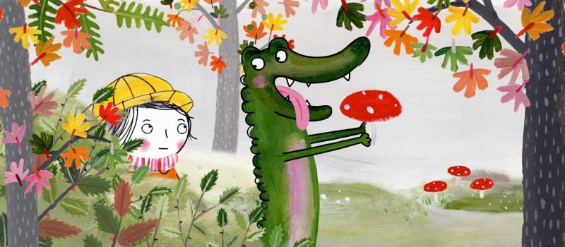 (c) J.E.F. Rita en Krokodil ontdekken de tuin van oma.