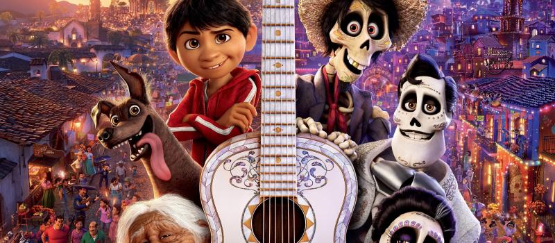 (c) Pixar Animation Studios Coco en zijn reisgenoten