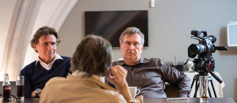 (c) Dalton Distribution Erik Van Looy en Jan Verheyen interviewen Robbe De Hert
