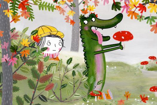 (c) J.E.F. Rita en Krokodil ontdekken de tuin van oma.