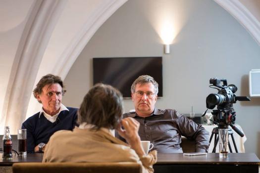 (c) Dalton Distribution Erik Van Looy en Jan Verheyen interviewen Robbe De Hert