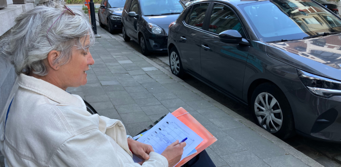 Met Straatvinken tellen burgers het verkeer. © vja/ringland