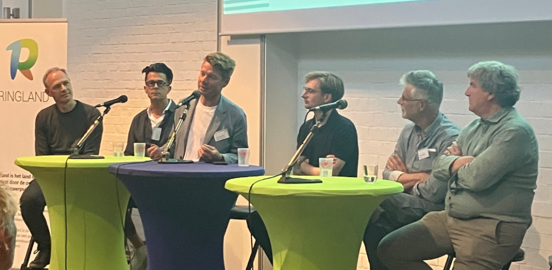 Panelleden Frederic Vermeulen, Frank Van Hulle, Samuel Van de Vijver, Filip Hendrickx, Louis Kuitenbrouwer en Peter Vermeulen. © vja/ringland