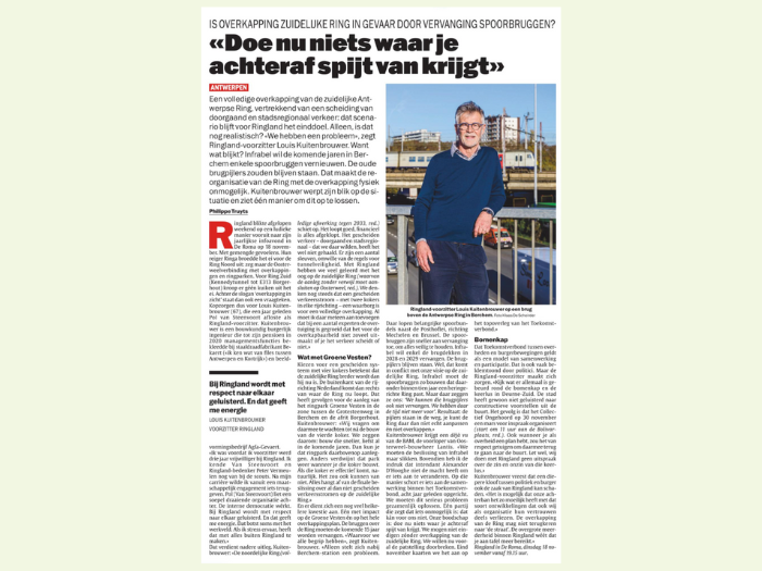 Interview met Louis Kuitenbrouwer in Het Laatste Nieuws, 13 november 2025. 