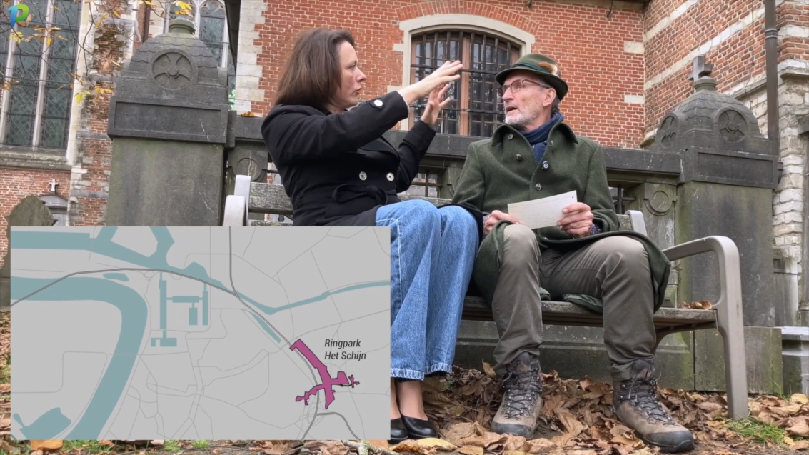 Vrijwilligster Katelijne vertelt in dit filmpje aan parkwachter Patrick enthousiast over Ringpark Het Schijn. 