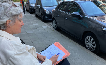 Met Straatvinken tellen burgers het verkeer. © vja/ringland