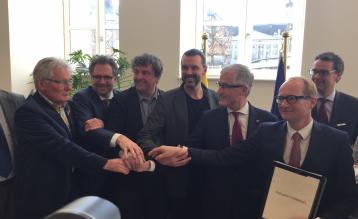 Afsluiten van het Toekomstverbond op 15 maart 2017. 