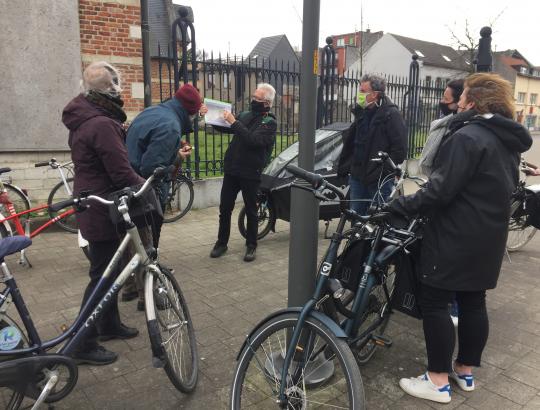 Verkennende fietstocht met de Ringland-antennes door Ringpark Het Schijn. 